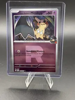 Pokemon Ascended Heroes Team Rocket’s Mimikyu Team Rocket "R" Logo Reverse Holo - Image 1