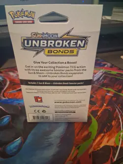 Sealed/New Pokemon Sun and Moon Unbroken Bonds - 3-Pack Hanger Box - Image 4