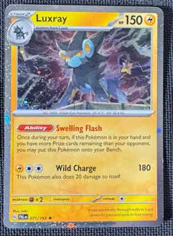 LUXRAY 071/193 RARE PALDEA EVOLVED POKEMON COSMOS HOLO NM - Image 1