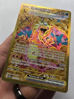 Pokemon TCG Charizard EX 228/197 Gold Hyper Rare Obsidian Flames - Image 4
