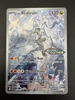 Pokemon TCG N's Reshiram 167/159 Journey Together Stamped - Image 1