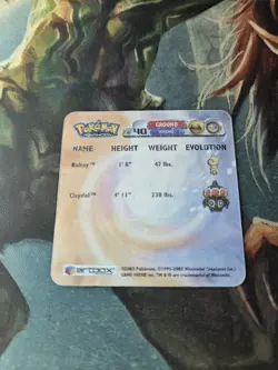 1999 Artbox Pokemon Premier Edition Action Flips #40 Claydol Baltoy - Image 3