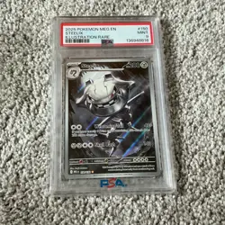 Pokemon Steelix Me01 Mega Evolution Illustration Rare 150/132 Holo PSA 9 2025 - Image 1