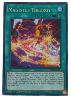 Yugioh Magistus Theurgy Rare GEIM-EN010 1st Edition LP - Image 1