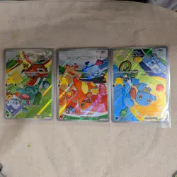 Pokemon TCG First Partner Illustration Collection Series 1 Kanto GEN 1 Starters - Image 1