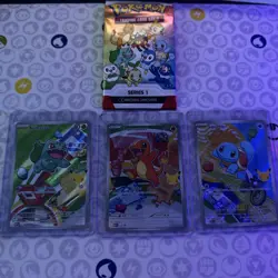 Pokemon TCG First Partner Illustration Collection Series 1 Kanto GEN 1 Starters - Image 1