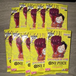 One Piece TCG - OP07, 500 Years In the Future - 10 SEALED ENGLISH BOOSTER PACKS - Image 1