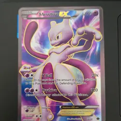 Pokemon Mewtwo EX Full Art Ultra Rare Holo Next Destinies 98/99 Card - Image 1