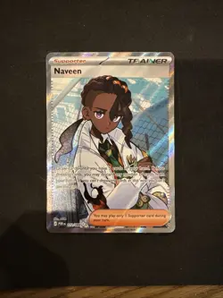 Pokemon TCG Naveen Full Art Trainer Card Perfect Order 112/088 - Image 1