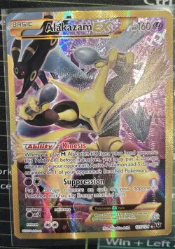 Alakazam EX Fates Collide 125/124 Full Art Holo Secret Rare Pokemon TCG Card - Image 3