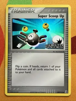 Pokemon Card - Super Scoop Up - Reverse Holo (100/113) ex Delta Species *LP* - Image 1