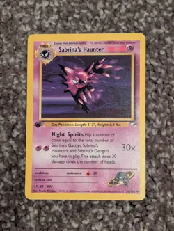 Sabrina's Haunter 058/132 Gym Heroes Regular Pokemon Vintage TCG Card - Image 1