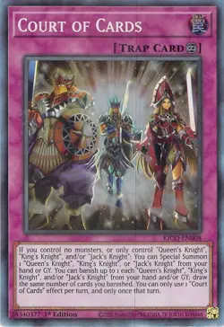 Court of Cards Super Rare King's Court KICO-EN008 1st ed NM - Image 1