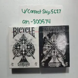 Bicycle SAMURAI Playing Cards V1 & V2 USPCC Sam Hayles limited edition JAPANESE - Image 1