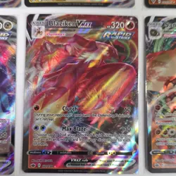 Pokemon VMAX Full Art Holo 8 Card Lot Gyarados Metagross Blaziken Coalossal - Image 3
