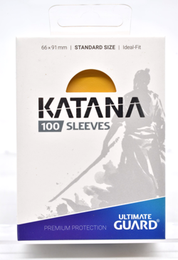 Ultimate Guard Katana - Yellow - Standard Size Card Sleeves 100 pk - Image 1