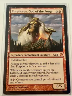 Purphoros, God of the Forge Theros Regular Excellent Condition. Free Shipping! - Image 1