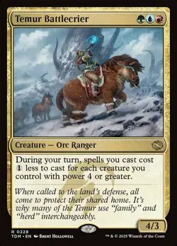 x1 Temur Battlecrier - Foil R MTG Tarkir: Dragonstorm M/NM, English - Image 1