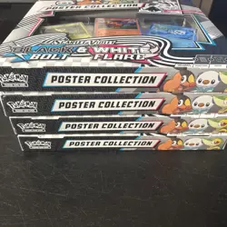Pokemon TCG Black Bolt & White Flare Poster Collection Lot Of 4 Brand New Sealed - Image 3