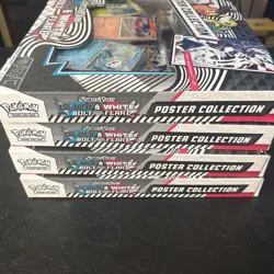 Pokemon TCG Black Bolt & White Flare Poster Collection Lot Of 4 Brand New Sealed - Image 4