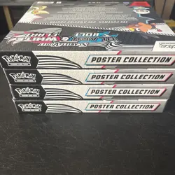 Pokemon TCG Black Bolt & White Flare Poster Collection Lot Of 4 Brand New Sealed - Image 5