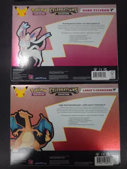 Pokemon TCG: Celebrations Collection Lance's Charizard & Dark Sylveon-2 Box Set - Image 2