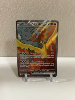 Pokemon SV10: Destined Rivals Team Rocket’s Moltres EX 208/182 Ultra Rare NM - Image 1