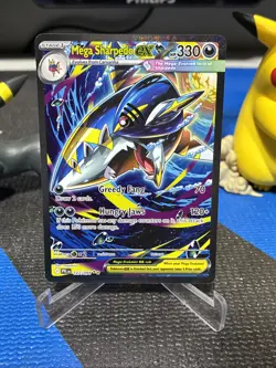 Pokemon Phantasmal Flames PFL EN Mega Sharpedo ex - 127/094 SIR Mint/NM - Image 1