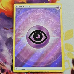 Psychic Energy Foil Textured Crown Zenith 156/159 NM Pokemon TCG - Image 1