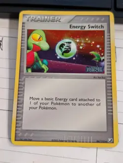 Pokemon TCG Energy Switch 84/100 Reverse Holo Unseen Forces Inverted Holo Error - Image 1