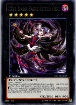CXyz Dark Fairy Cheer Girl LTGY-EN047 Rare Unlimited NM - Image 1