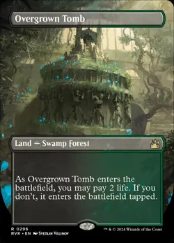 Overgrown Tomb | MTG Ravnica Remastered (Borderless) #0296 | M/NM - Image 1