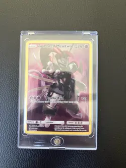 Pokemon Armored Mewtwo SM228 SM Promo Holo Card English - Image 1