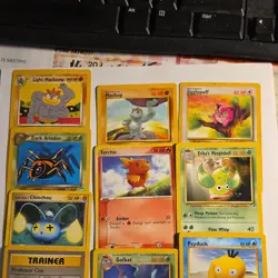 Pokemon TCG Team Aqua 10-Card Lot Light Machamp, Machop, Jigglypuff, Torchic - Image 1