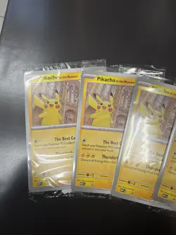 Pokemon Pikachu At The Museum x Natural History London Jumbo Card - Sealed x5 - Image 5