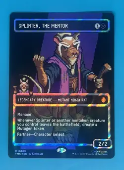 Splinter, the Mentor (0089) (Borderless) (Surge Foil) Commander: Teenage Mutant - Image 1