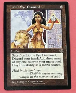 Lion's Eye Diamond - Near Mint MTG Mirage - RESERVED LIST RARE - Unplayed Mint - Image 1