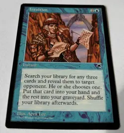 Intuition * Tempest Rare Lightly Played MTG Magic Reserved List - Image 2