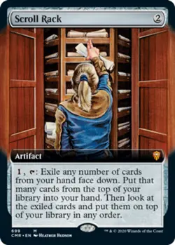x1 Scroll Rack - Extended Art M MTG Commander Legends M/NM, English - Image 1