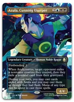Azula, Cunning Usurper (Borderless) #303 (NM) TLA Magic MTG - Image 1
