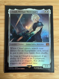 MTG: Cloud, Midgar Mercenary Final Fantasy Foil NM *Ships in Hard Case* - Image 1