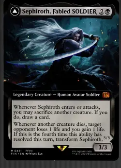 Sephiroth, Fabled SOLDIER (Extended Art) FINAL FANTASY FIN 451 NONFoil NM - Image 1