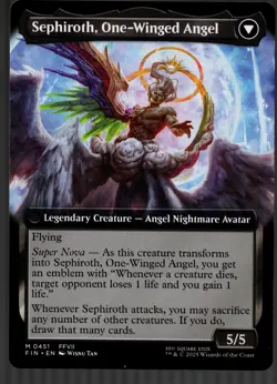 Sephiroth, Fabled SOLDIER (Extended Art) FINAL FANTASY FIN 451 NONFoil NM - Image 2