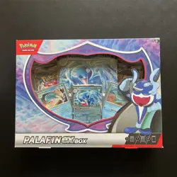 NEW FACTORY SEALED POKEMON TCG SCARLET & VIOLET PALAFIN EX BOX - Image 1