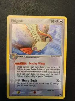 Pokemon TCG Pop Series 2 Holo Rare Pidgeot Card 2/17 With Swirl - Image 1