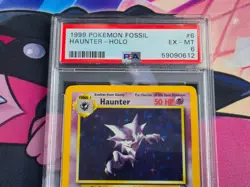Haunter - Pokemon Card 1999 Fossil 6/62 Vintage - PSA 6 Excellent - Image 3