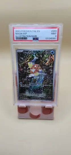 Pokemon 2023 Magikarp Illustration Rare Holo Sv02: Paldea Evolved #203 PSA 9 - Image 1