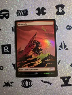 MTG Secret Lair Mountain FOIL 674 Heads I Win, Tails You Lose NM - Image 1