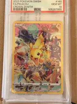 2023 Pokemon SWSH FA/Pikachu Crown Zenith - #160/159 - PSA 10 - Image 1