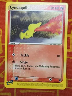 POKEMON TCG CYNDAQUIL 59/100 NON HOLO COMMON EXCELLENT EX SANDSTORM - Image 1